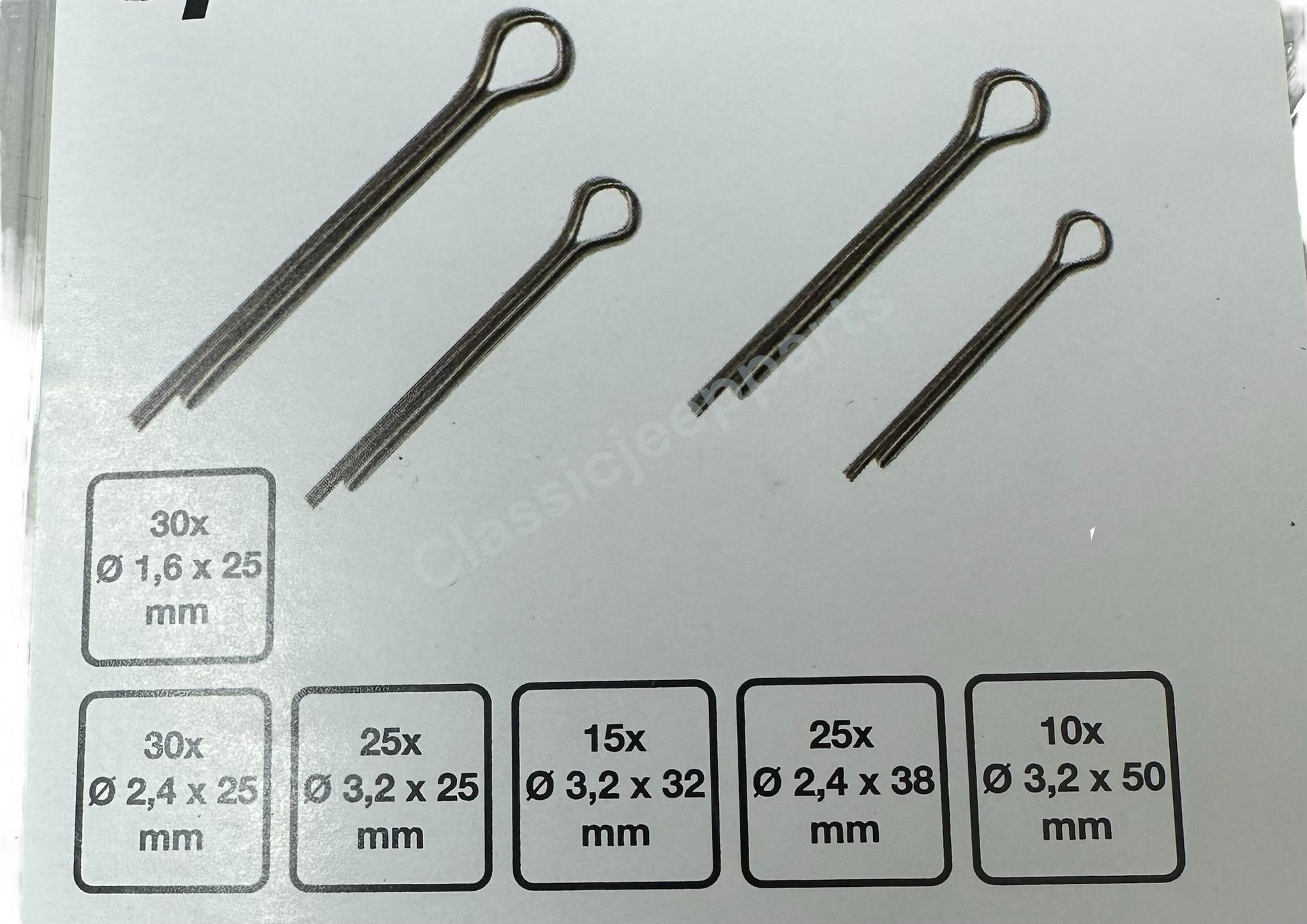 Cotter pin set 135pcs - 2