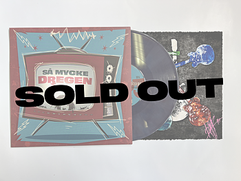 DREGEN - SÅ MYCKE DREGEN, 10" EP (BLUE/BROWN MARBLE VINYL) + LITHOGRAPHY