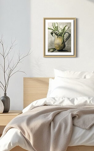 Vita Tulpaner - Poster