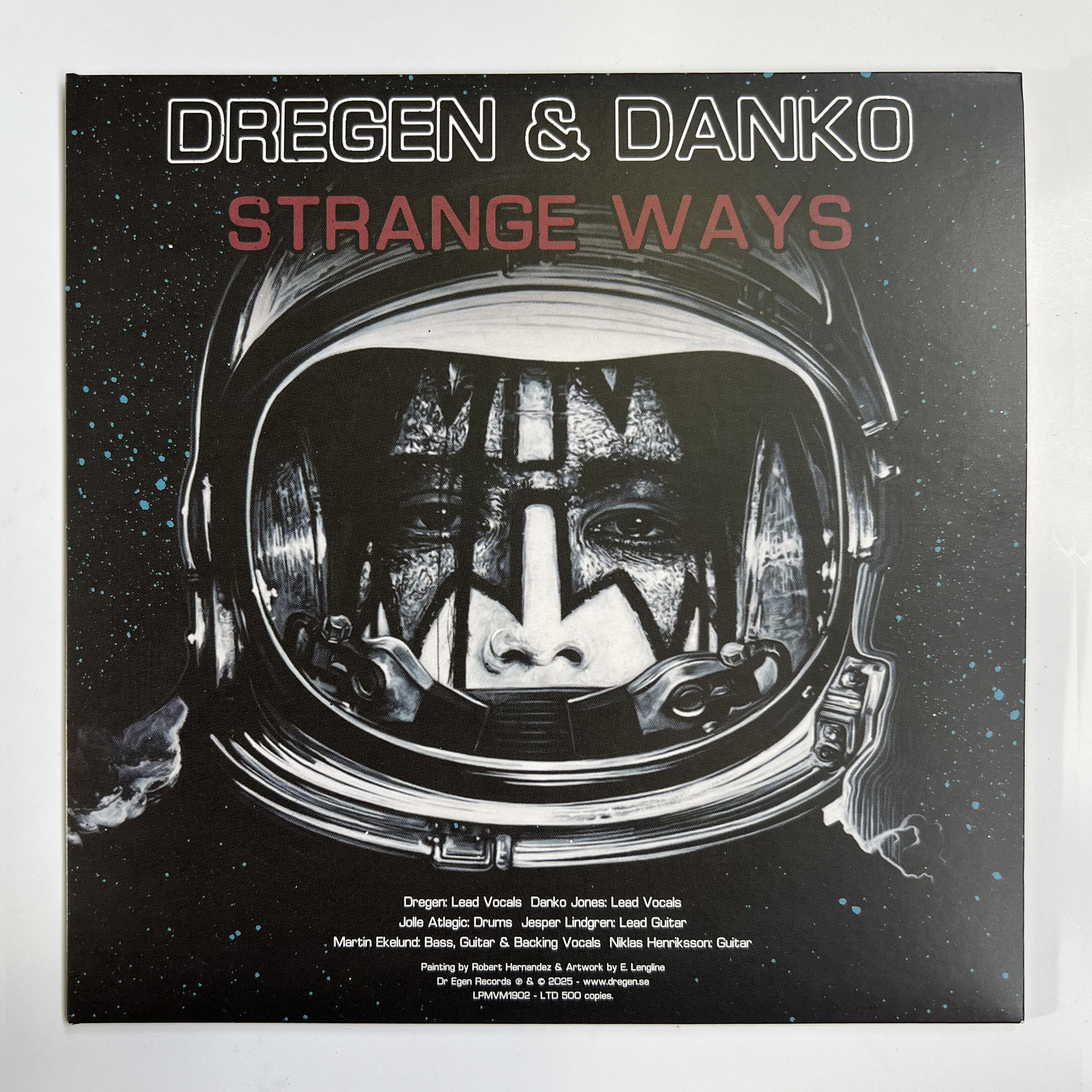 DREGEN - SNOW BLIND / STRANGE WAYS, 7" (BLUE/BROWN MARBLE VINYL) - 3