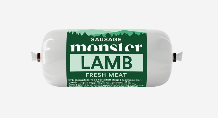 Monster Dog Sausage Lamb, 200g