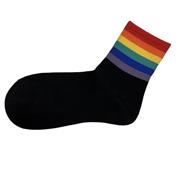 Socken mit breiten Pride-Streifen