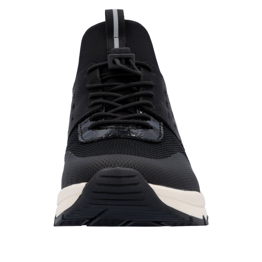 Rieker Damsneaker snabbsnörning Svart - 6