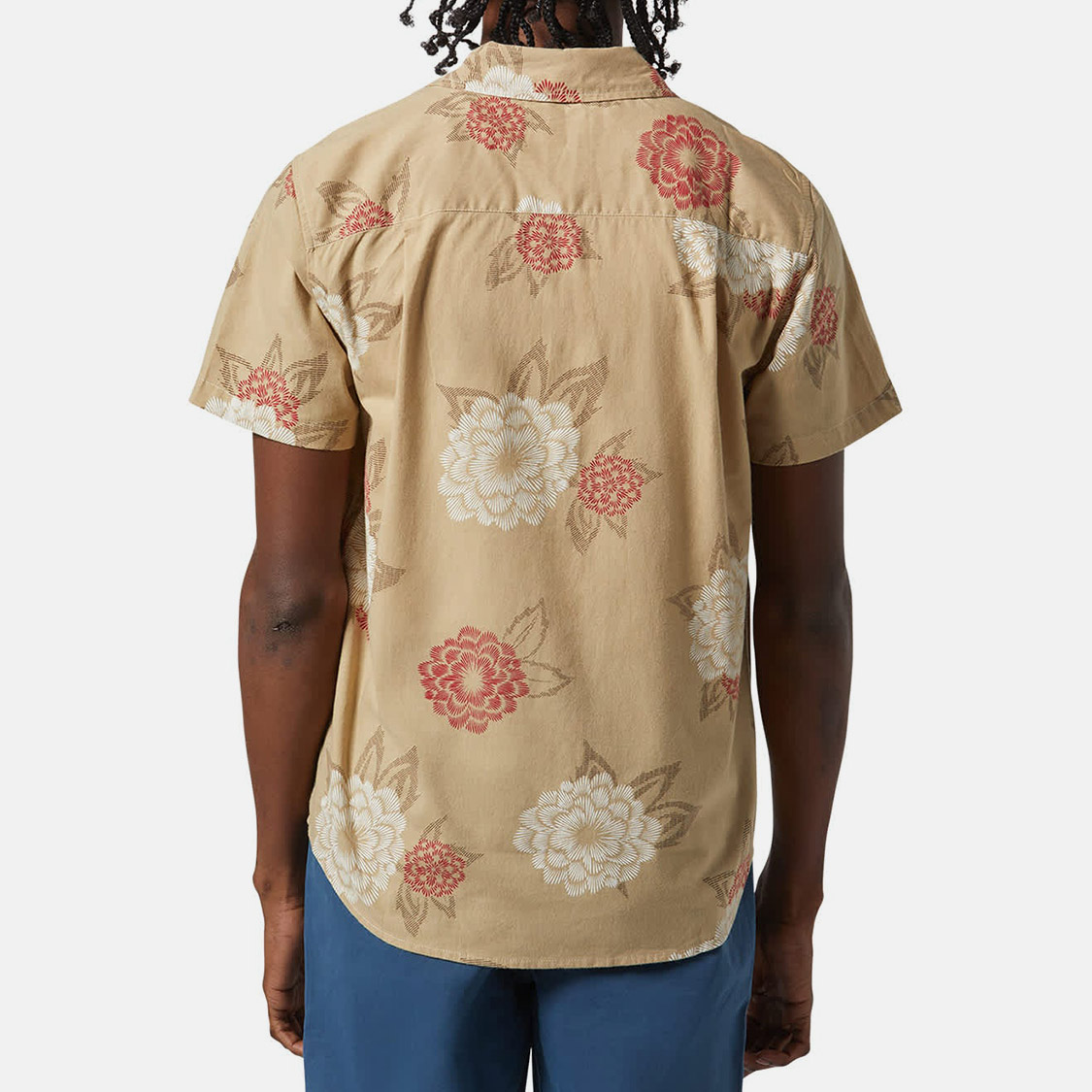 Brixton - Charter Print SS Shirt Cream/Painterly Floral - 2