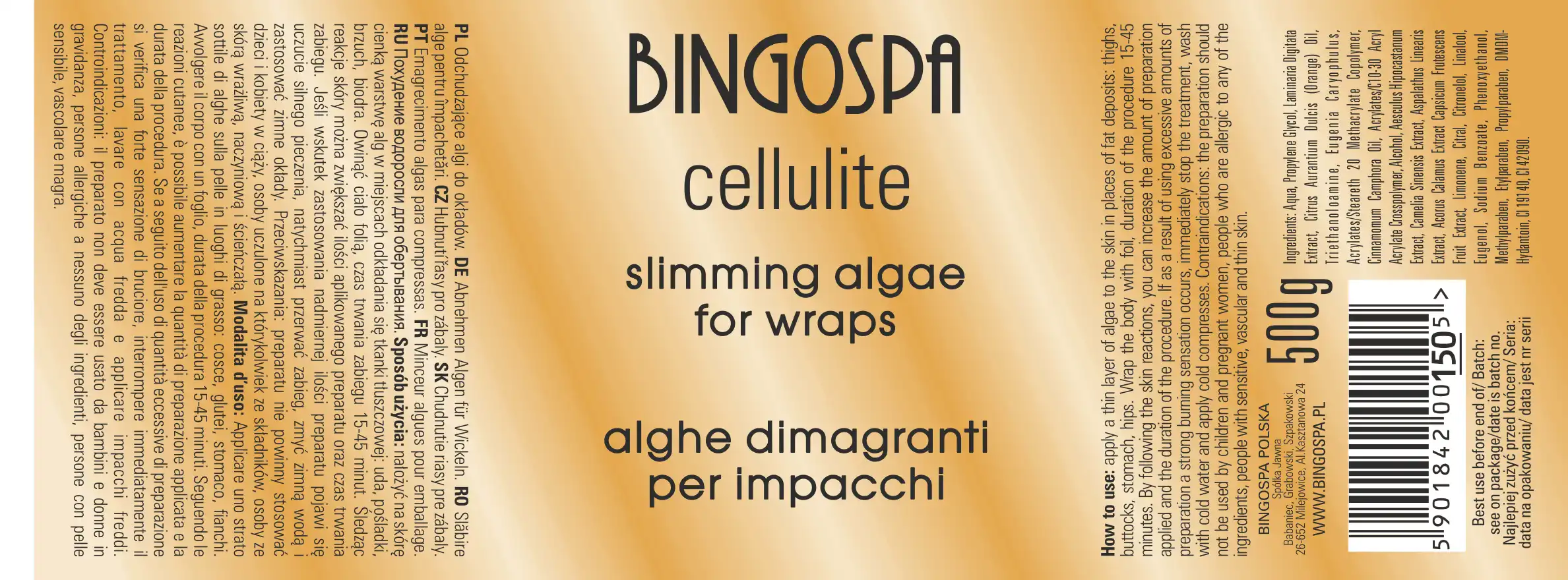 Algin-innpakning kropp for fastere hud - 2