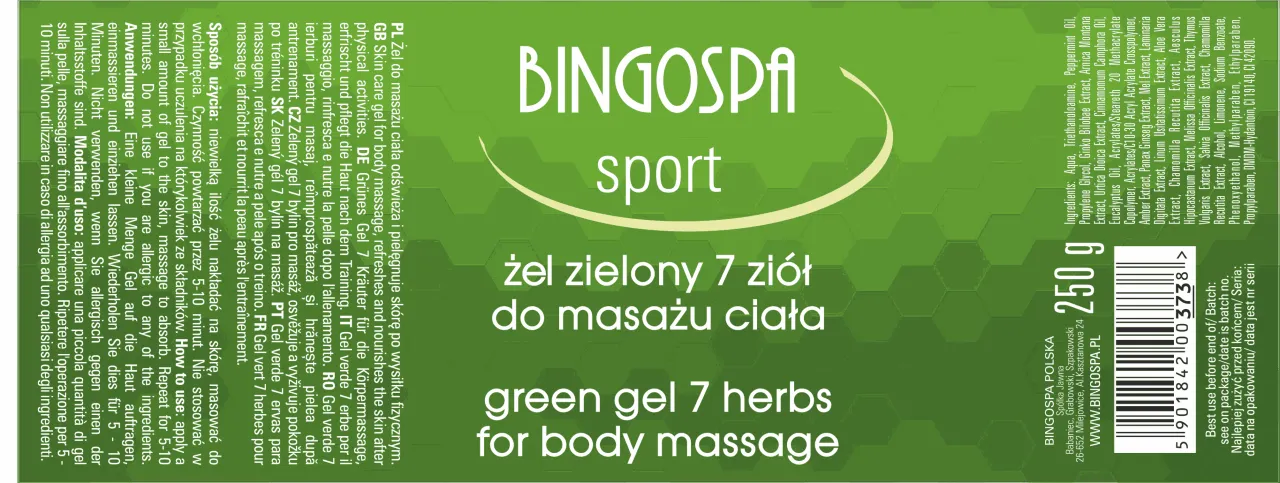Massagegel med Örter – Sportgel för massage efter träning - 2