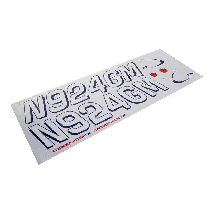 Hangar 9 Decal Sheet: Carbon Cub FX-3 100-200cc