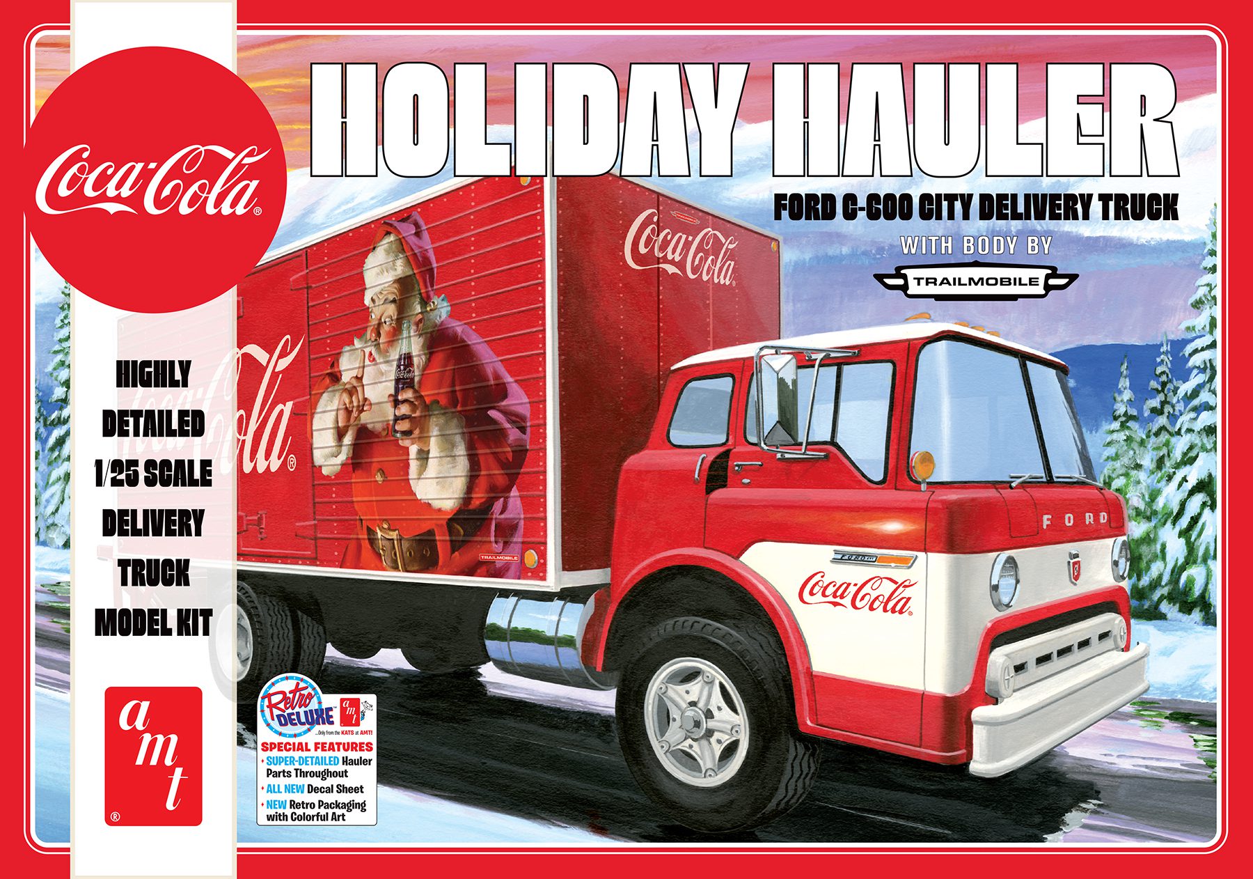 1/25 Ford C-600 City Holiday Delivery Truck Coca-Cola 