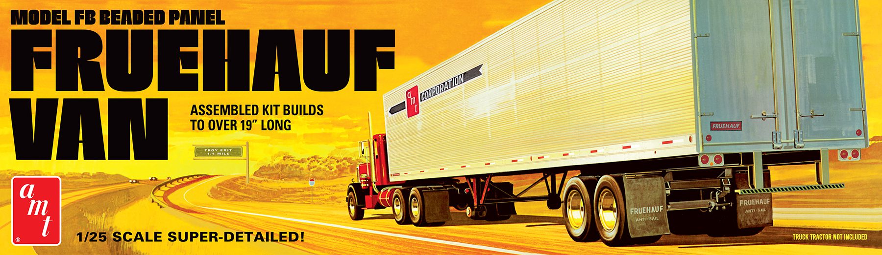 1/25 Fruehauf 40′ Beaded Van Trailer