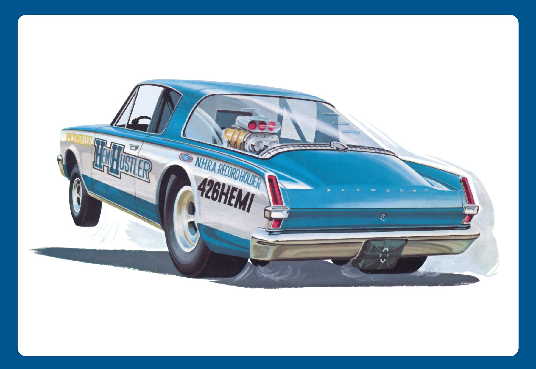 1/25 1966 Plymouth Barracuda Funny Car Hemi Hustler
