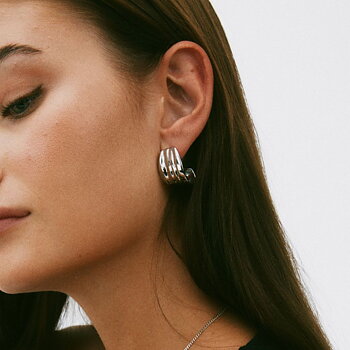 Edblad Tidal hoops silver