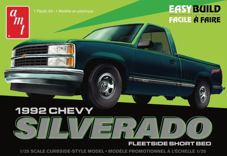 1/25 1992 CHEVROLET SILVERADO SHORTBED FLEETSIDE PICKUP EASY BUILD