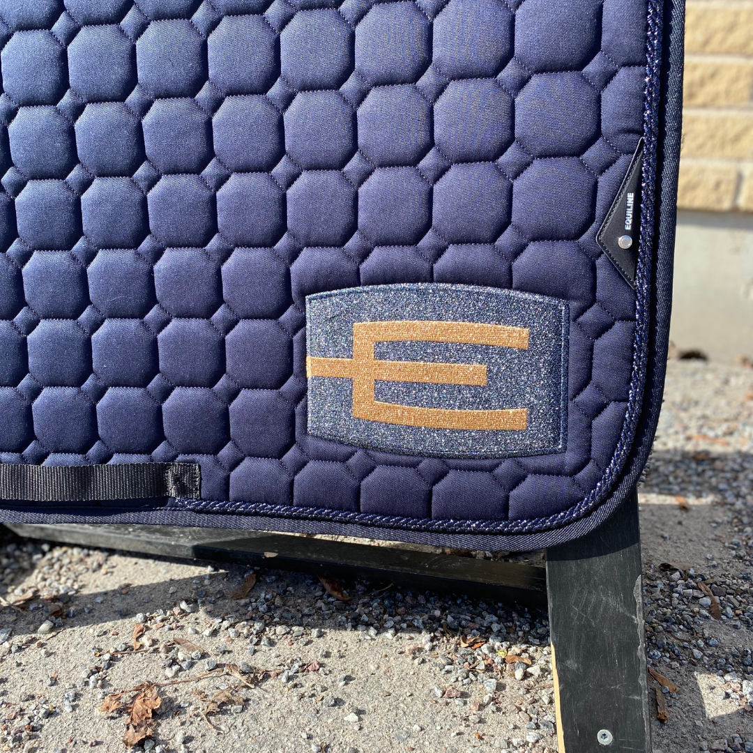 EQUILINE HOPPSCHABRAK MED E-LOGGA E70 BLUE GL.NAVY-GL.ROSEGOLD P87 - 2