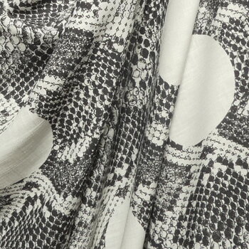 Tryckt viskos linneblandning 