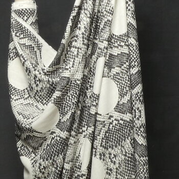 Tryckt viskos linneblandning 