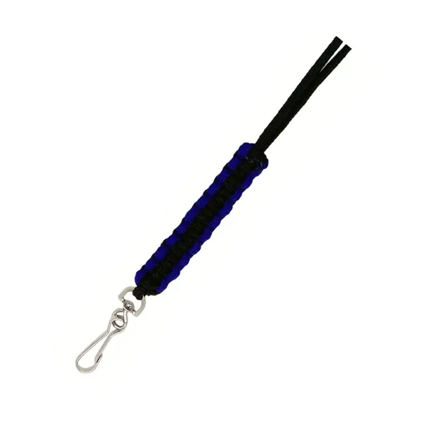 Visselpipsband, cobra i paracord. Svart/Lila