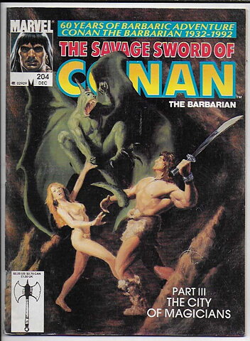 Savage Sword of Conan # 204 VG