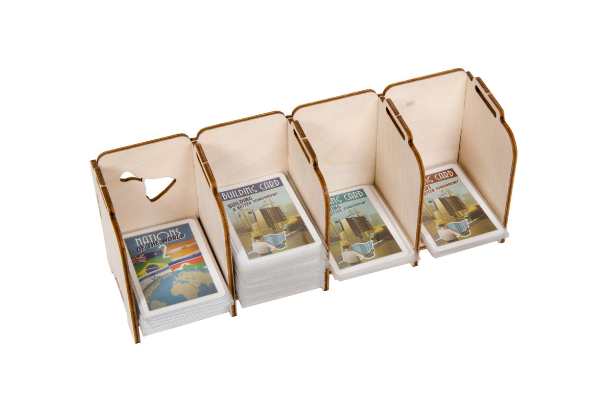 Stacking Tabletop Card Holder Mini 4 Tray