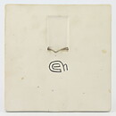 Gunnar Nylund (1950s) Unique Wall Plaque with Green/Brown Pipe Smoker Motif 15 cm