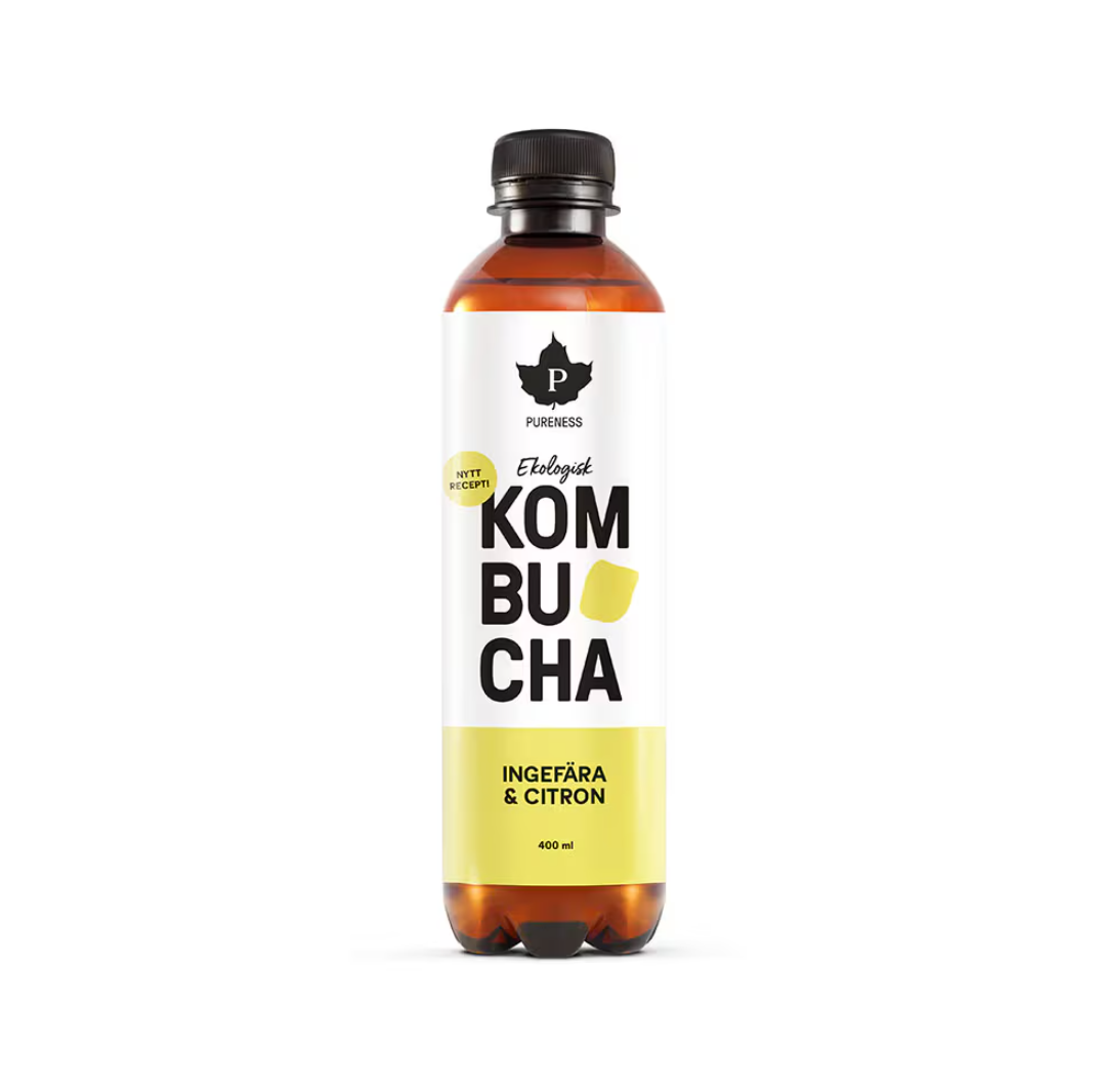 Kombucha, Ingefära & Citron 400 ml - Pureness