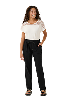 CRTESS PANT - BLACK - CREAM