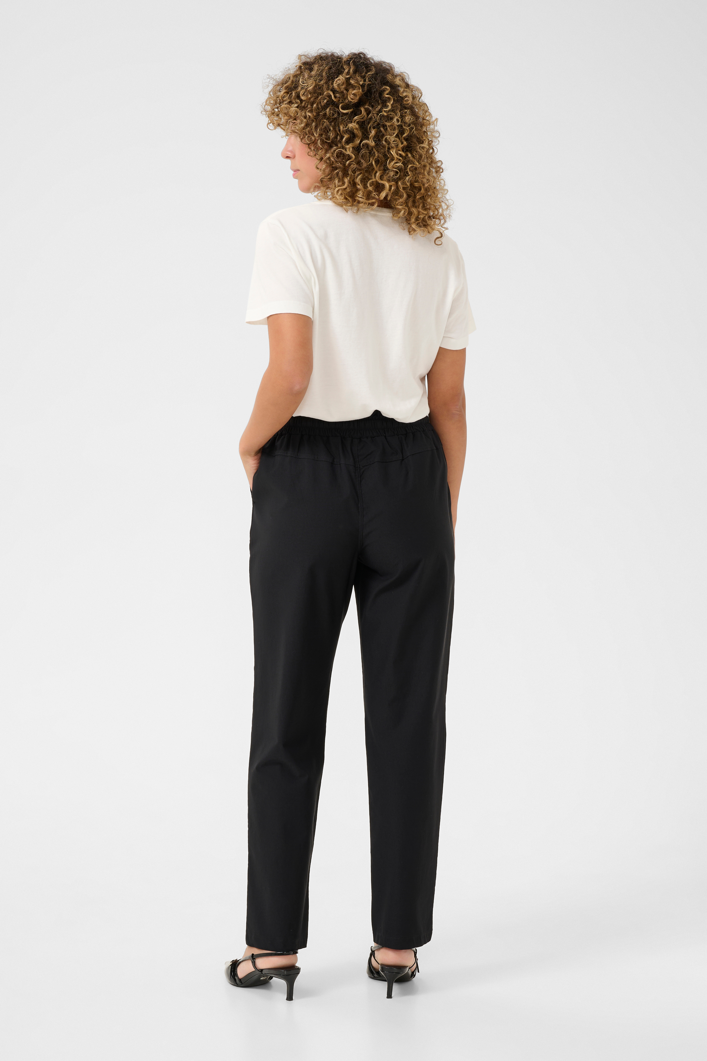 CRTESS PANT - BLACK - CREAM - 5