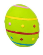 Trixie Hundleksak Latex Påskägg Med Pip 8cm - 2