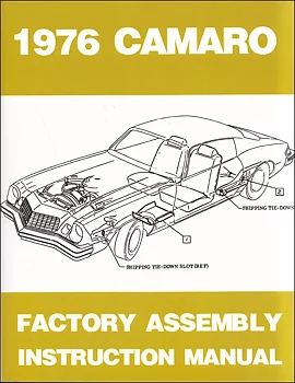 1976 Chevrolet Camaro Factory Assembly Instruction Manual