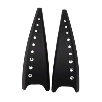 Safe Riding Premium Covers for S2 Stirrups - Rhinestone White
