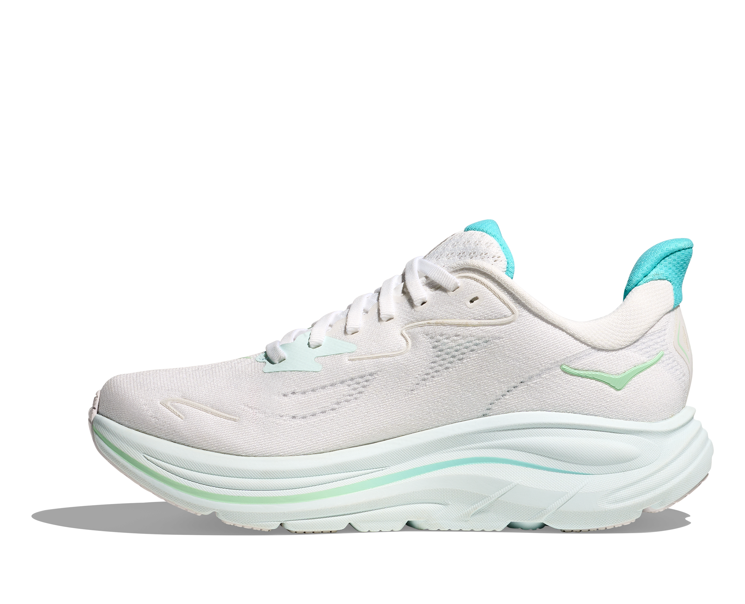 Hoka One One W Clifton 10 - White/Cielo Blue - 2