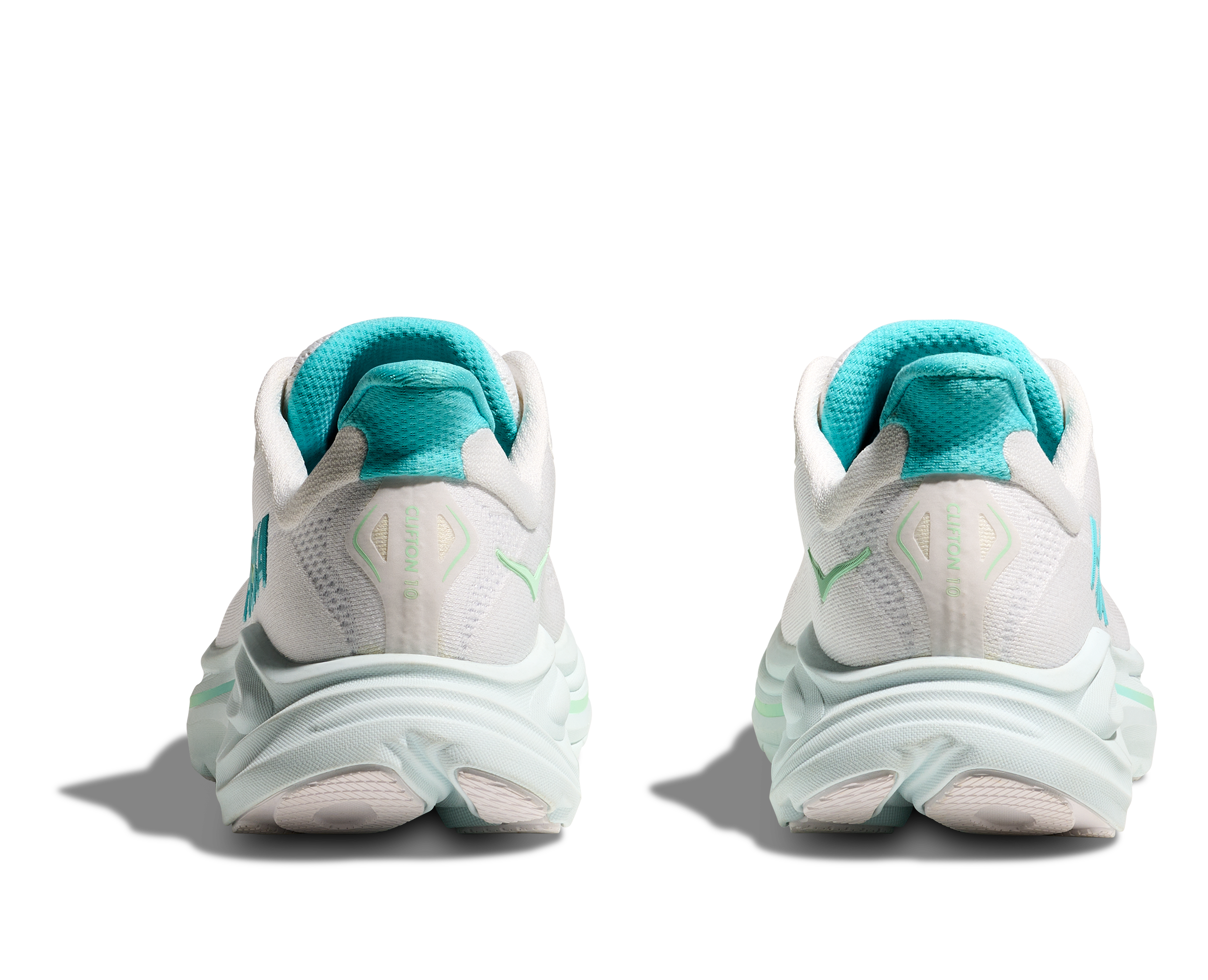 Hoka One One W Clifton 10 - White/Cielo Blue - 6