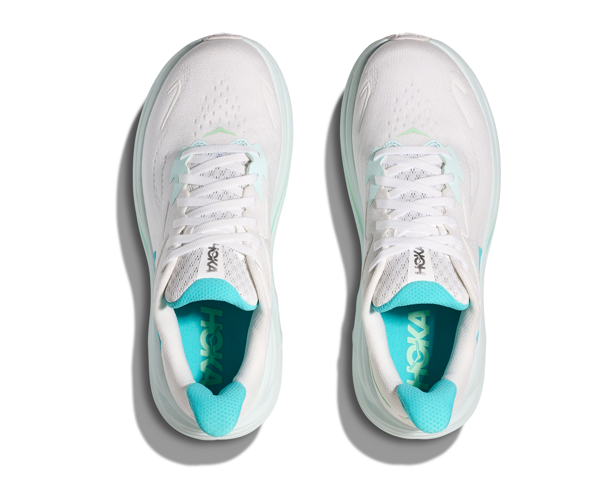 Hoka One One W Clifton 10 - White/Cielo Blue - 7