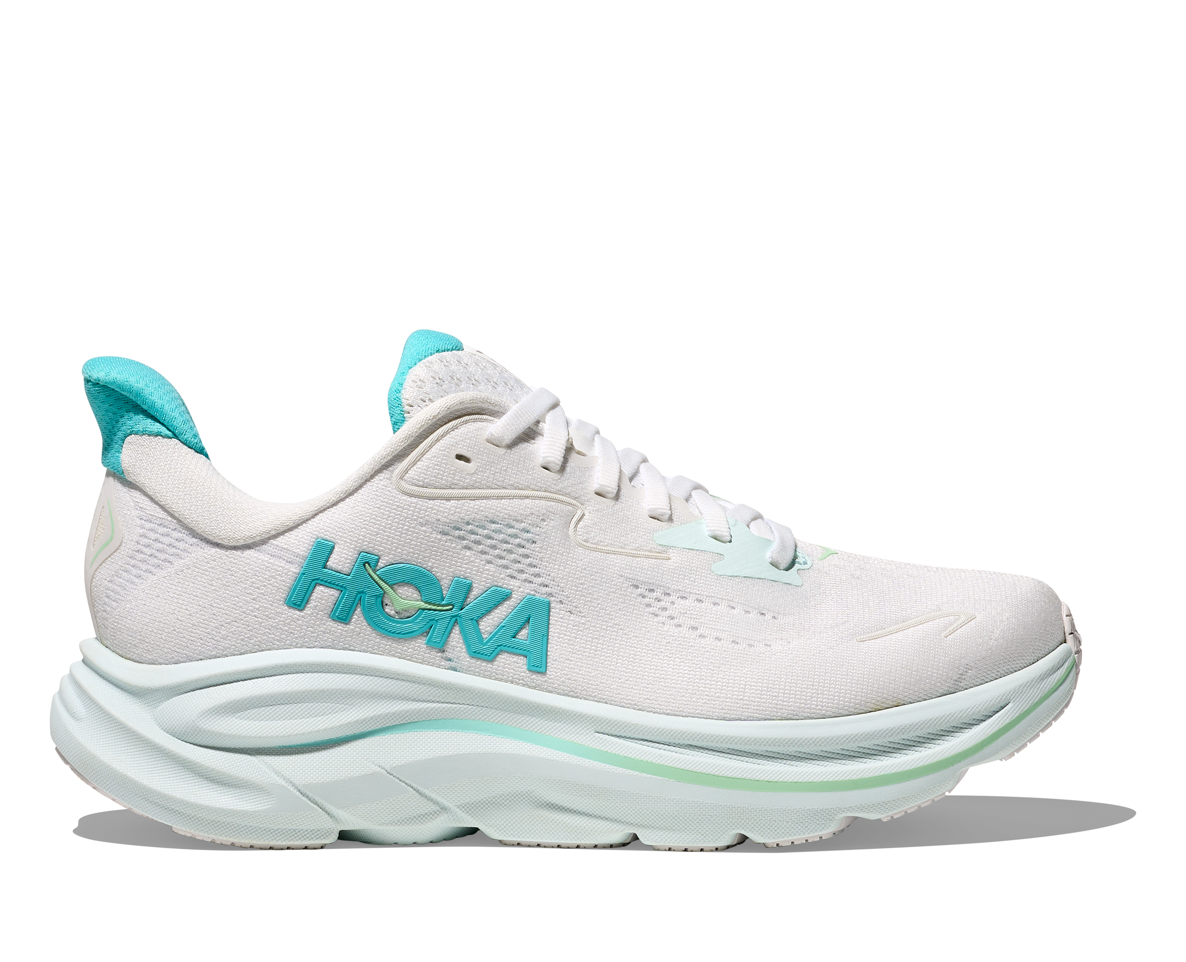 Hoka One One W Clifton 10 - White/Cielo Blue