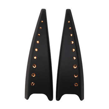 Safe Riding Premium Covers for S2 Stirrups - Rhinestone Brown