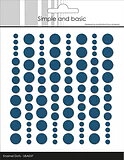 Simple and Basic Enamel Dots -Jeans Blue
