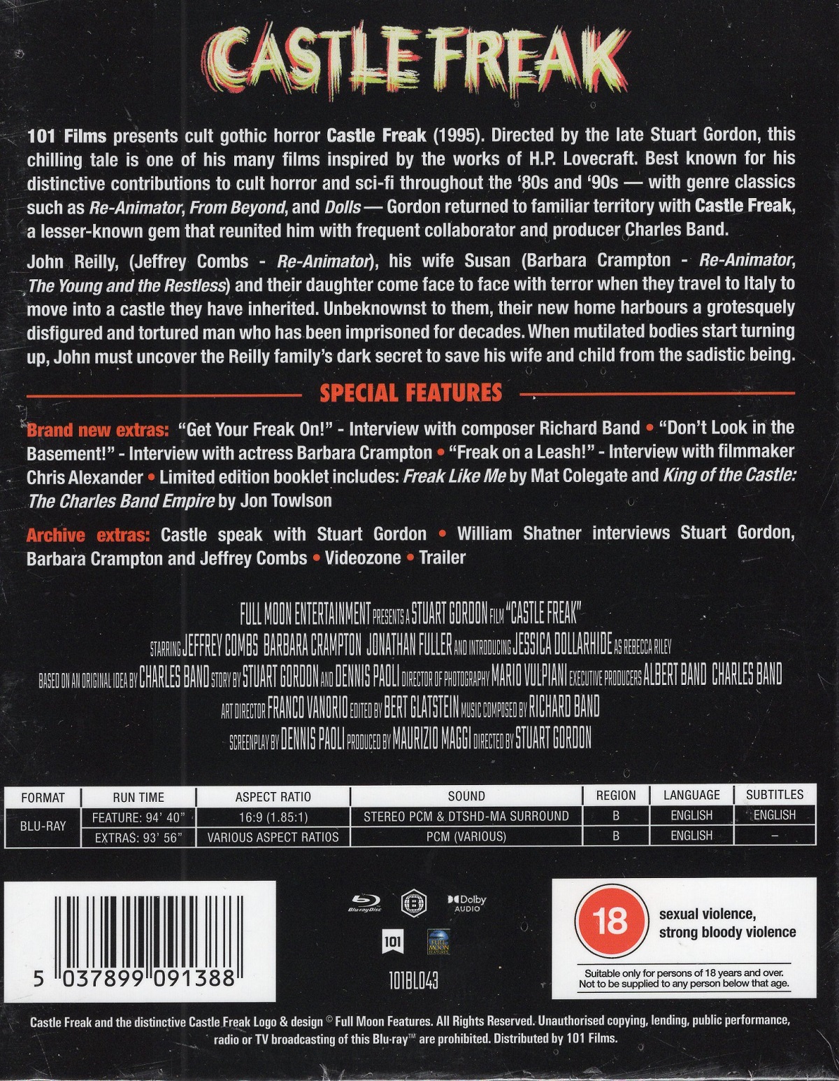 Castle Freak (Limited Edition) (ej svensk text) (Blu-ray) - 2