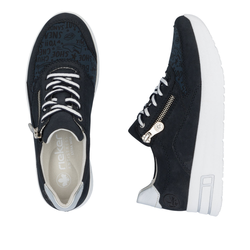 Rieker Damsneaker X-tra Wide Navy - 8