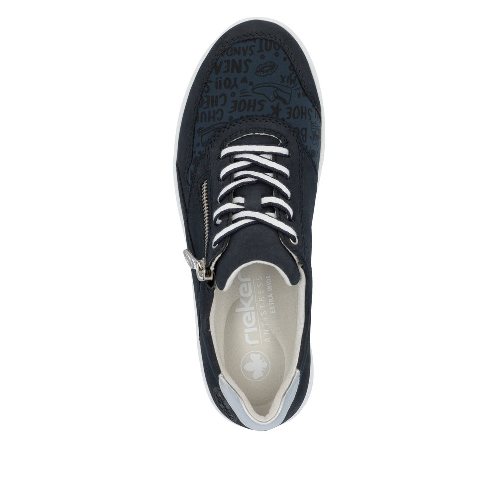 Rieker Damsneaker X-tra Wide Navy - 4