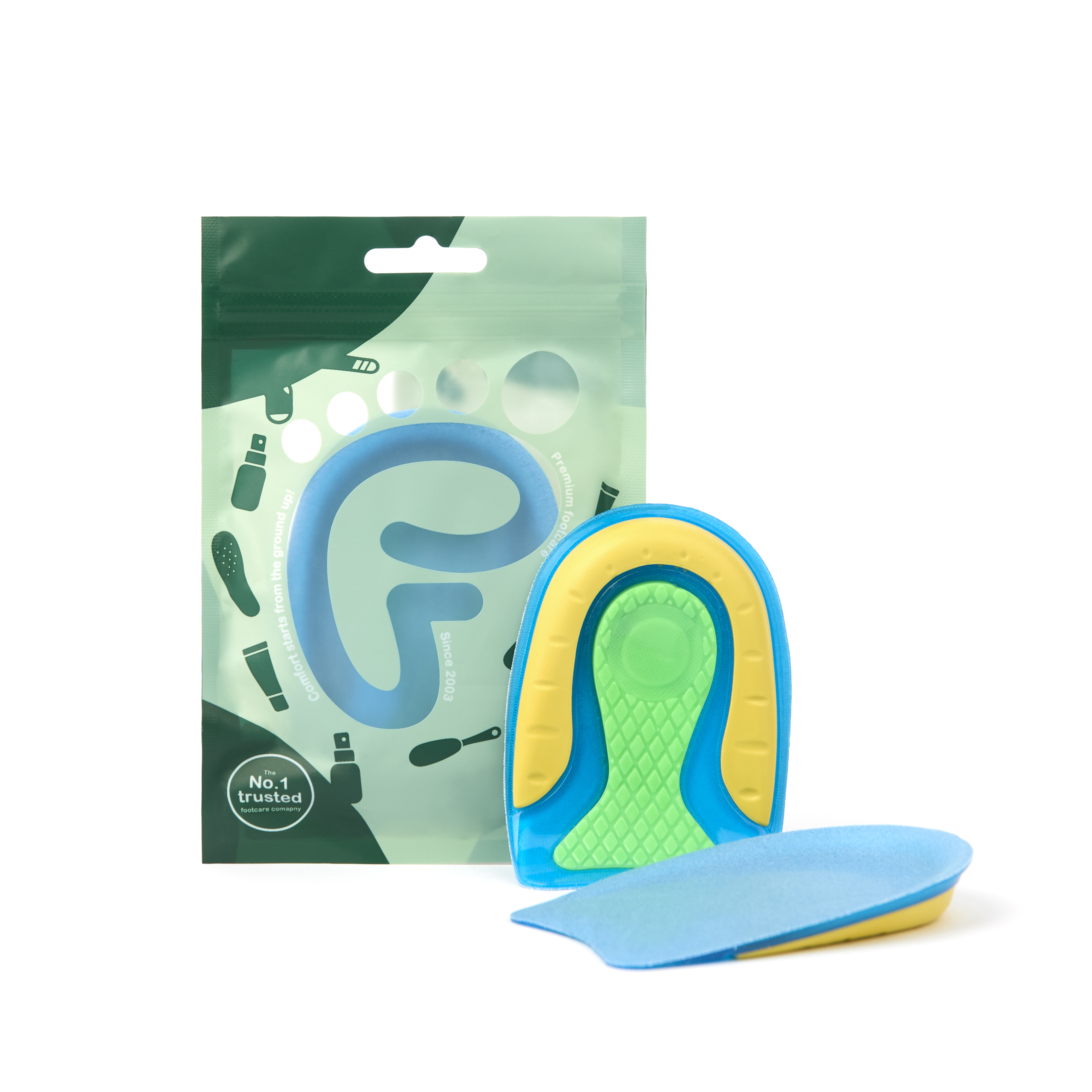 Hälkopp - 2 st - Mjuka hälinlägg vid hälsporre och ont under hälen