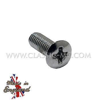 SCREW 2BAX3/8", COUNTERSUNK PHILLIPS CHROME