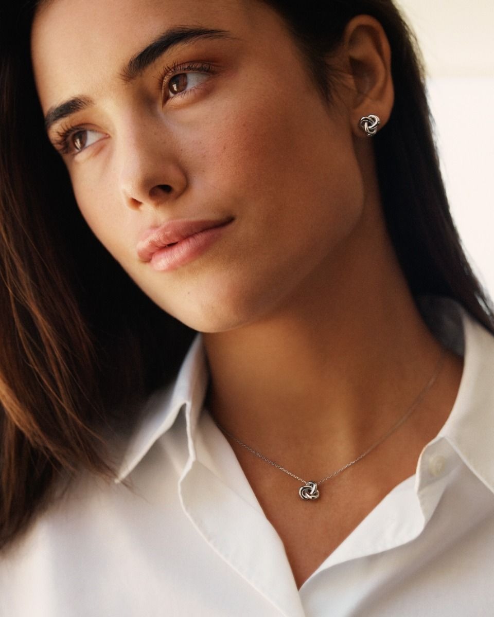 Infinity Knot Necklace S Steel - Edblad - 3