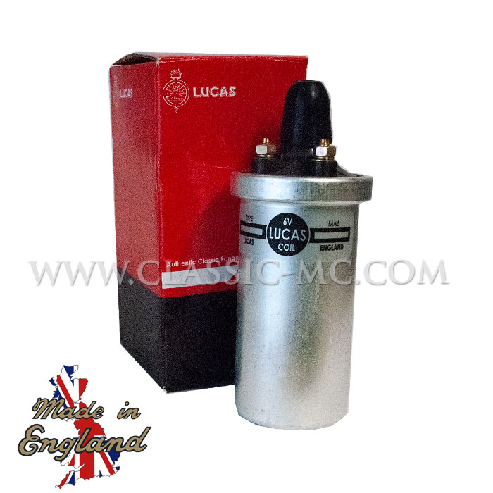 IGNITION COIL 6V, LUCAS (48 MM) MA6 OIL