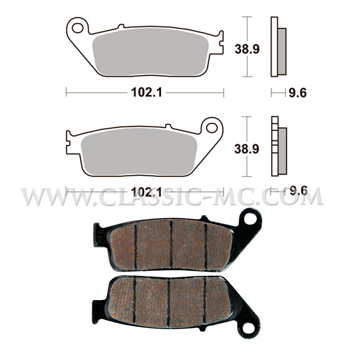 BRAKE PADS, HINCKLEY SBS R/