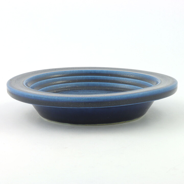 Wilhelm Kåge (KAPA 1958) Blue Bowl with Relief Decor 16 cm (2)