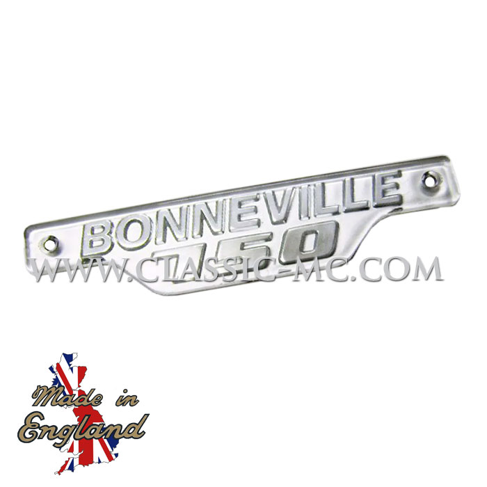 SIDE PANEL BADGE, T140 SILVER/GREY