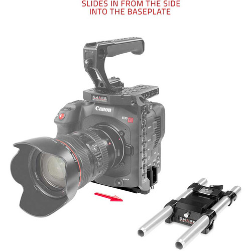 SHAPE ARCA Baseplate 15mm LWS for Canon EOS C88 - 3