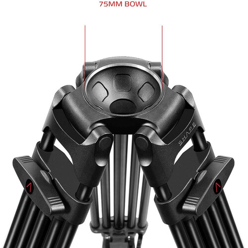 SHAPE Freelance Heavy-Duty Tripod with Fluid Head - 4