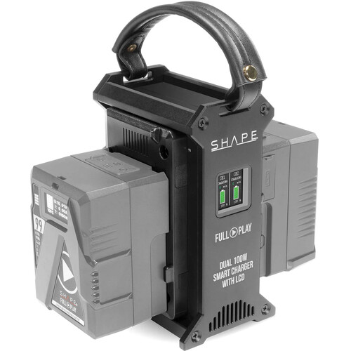 SHAPE Full Play Dual V-MOUNT 100W Fast Charger with LCD - 2