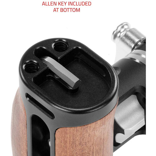 SHAPE Universal Pivoting Side Wooden Handgrip NATO Clamp with ARRI Rosette - 5