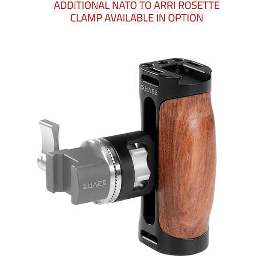 SHAPE Universal Side Wooden Handgrip ARRI Rosette - 3